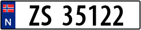 Truck License Plate
